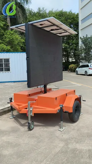 Mobile Trailer LED Display Sign Portable Construction Warning Sign Vms Board