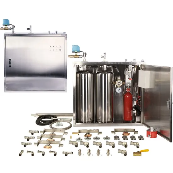 2X10L American Type Model Fire Suppression System for Kitchen Hood with Temperature Detector 