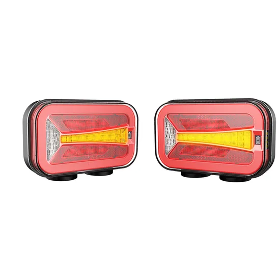 New Wireless 12V 24V Trailer Truck Turn LED Rear Position Combination Tail Light RV Tractor Yacht Pickup Brake Signal Light 