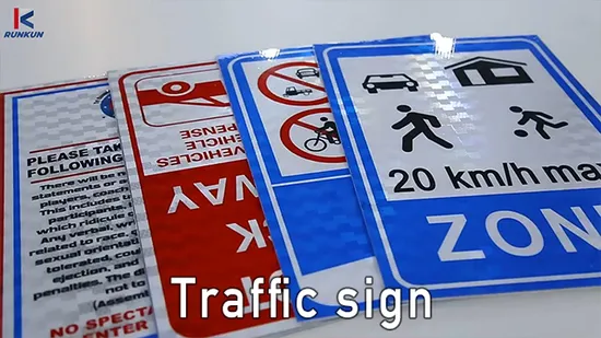 Custom Aluminum Big Digit Speed Sign Safety Warning Signs Board Red Triangle Round Square LED Traffic Road Sign 