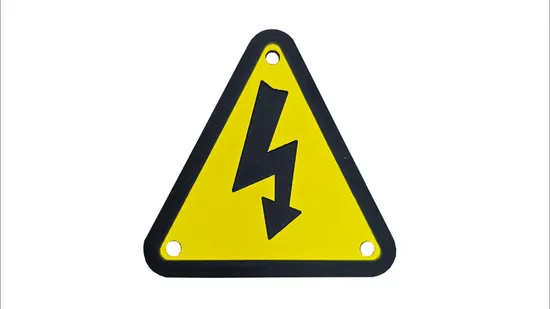 Customized Warning Plastic Traffolyte Labels Bespoke Various Logo Signs 