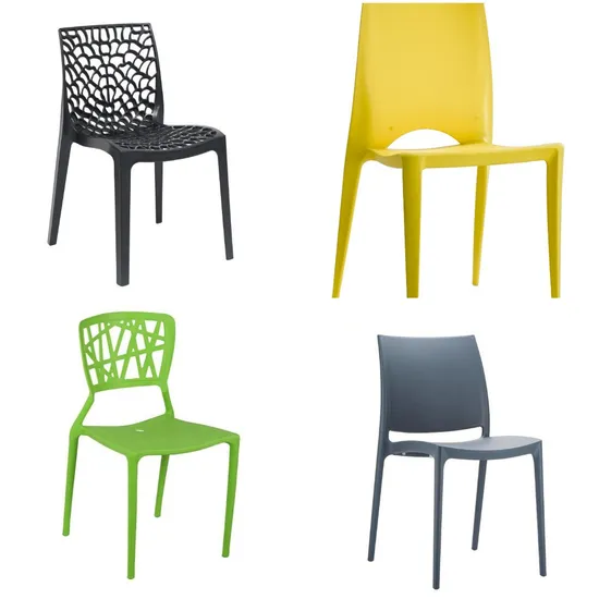 Stackable Outdoor Leisure New Design Scandinavian Plastic Dining Chair Plastic Chair 