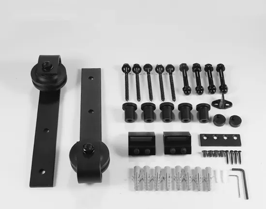 Popular Classic Space Saving Sliding Barn Door System Kit Flat Track Sliding Door System for Barn Doors American Country Style 