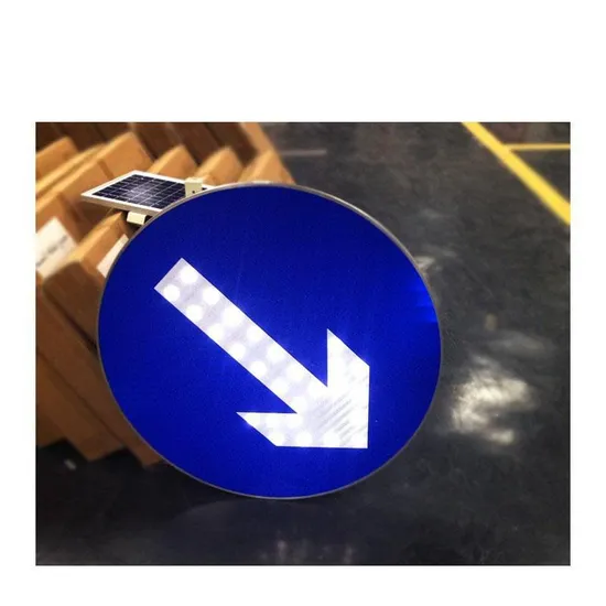 Solar Power Traffic Road Safety Warning Sign Customized Aluminum Alloy Round Sun Energy LED Flashing Traffic Arrow Directional Signs with High Reflective Film 