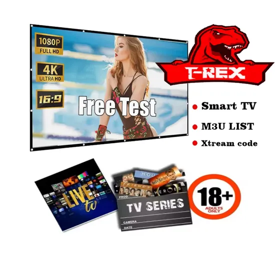 Trex Strong 4K Magnum Ott Platinum Reseller Panel with Credits IPTV Subscription M3u Code for All Europe Nederland Belgium Germany Channels 