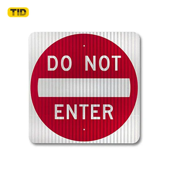 High Reflection Wholesale Customized Waterproof Europe Standard Aluminum Road Message Reflective Traffic Safety Warning Sign 