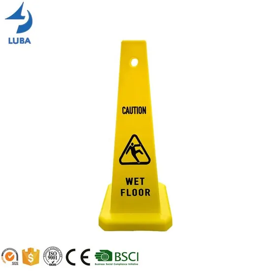 Wet Floor Safety PP Cone Shape Caution Sign 