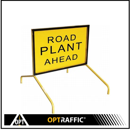 Manufacturer Australia Widely Used Road Warning Yellow Poweder Coating 1800X600mm Boxed Edge Sign 
